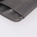 Christian Dior Chain Shoulder Bag Leather Silver Auth ka6506-10