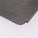 Christian Dior Chain Shoulder Bag Leather Silver Auth ka6506-15