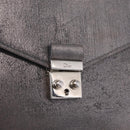 Christian Dior Chain Shoulder Bag Leather Silver Auth ka6506-17