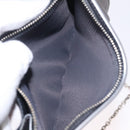 Christian Dior Chain Shoulder Bag Leather Silver Auth ka6506-24