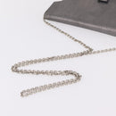 Christian Dior Chain Shoulder Bag Leather Silver Auth ka6506-8