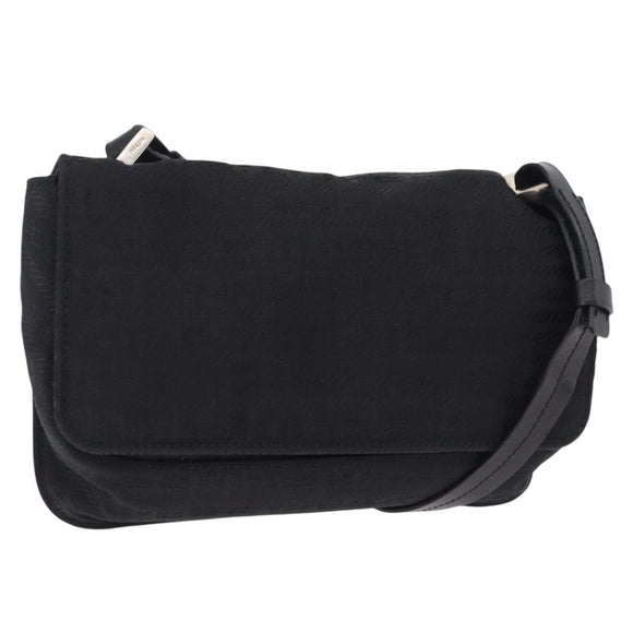 PRADA Shoulder Bag Nylon Black Silver Auth ka6507