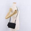 PRADA Shoulder Bag Nylon Black Silver Auth ka6507-24