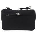 PRADA Shoulder Bag Nylon Black Silver Auth ka6507-2