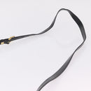 Saint Laurent Shoulder Bag Canvas Black Gold Tone Auth ka6508-15
