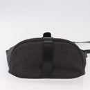 Saint Laurent Shoulder Bag Canvas Black Gold Tone Auth ka6508-7