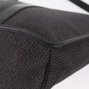 Saint Laurent Shoulder Bag Canvas Black Gold Tone Auth ka6508-20