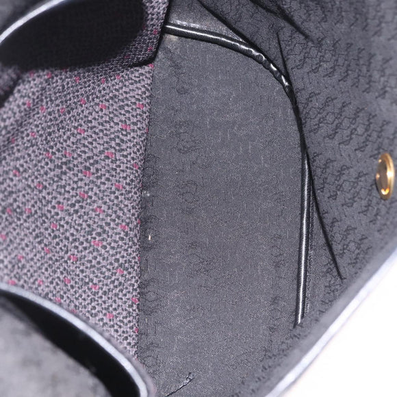 Saint Laurent Shoulder Bag Canvas Black Gold Tone Auth ka6508
