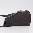 Saint Laurent Shoulder Bag Canvas Black Gold Tone Auth ka6508-5