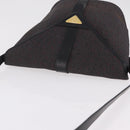 Saint Laurent Shoulder Bag Canvas Black Gold Tone Auth ka6508-14