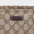 GUCCI GG Supreme Shoulder Bag PVC Beige Gold Tone 201446 Auth ka6509-18