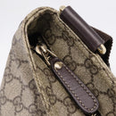 GUCCI GG Supreme Shoulder Bag PVC Beige Gold Tone 201446 Auth ka6509-9