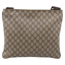 GUCCI GG Supreme Shoulder Bag PVC Beige Gold Tone 201446 Auth ka6509-2