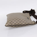 GUCCI GG Supreme Shoulder Bag PVC Beige Gold Tone 201446 Auth ka6509-4