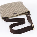 GUCCI GG Supreme Shoulder Bag PVC Beige Gold Tone 201446 Auth ka6509-7