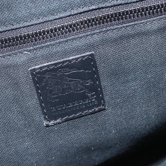 BURBERRY Nova Check Shoulder Bag PVC Beige Auth ka650V