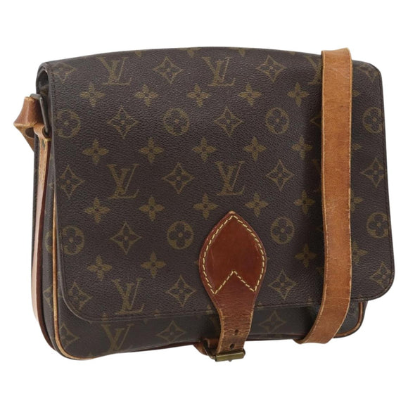 LOUIS VUITTON Monogram Cartouchiere GM Shoulder Bag M51252 LV Auth ka651