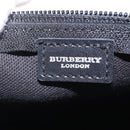 BURBERRY Nova Check Hand Bag PVC Leather Beige Silver Auth ka6510A-19