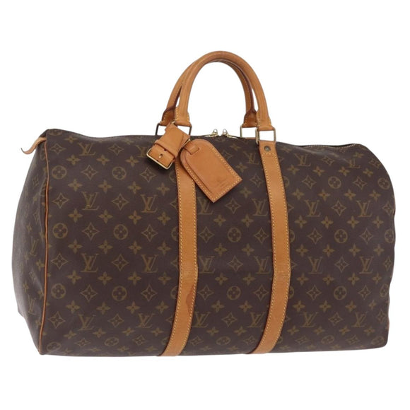 LOUIS VUITTON Monogram Keepall 50 Boston Bag M41426 LV Auth ka6512A