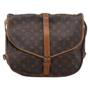 LOUIS VUITTON Monogram Saumur 35 Shoulder Bag M42254 LV Auth ka6513-2