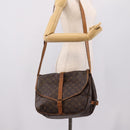LOUIS VUITTON Monogram Saumur 35 Shoulder Bag M42254 LV Auth ka6513-32