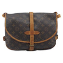 LOUIS VUITTON Monogram Saumur 30 Shoulder Bag M42256 LV Auth ka6514-3