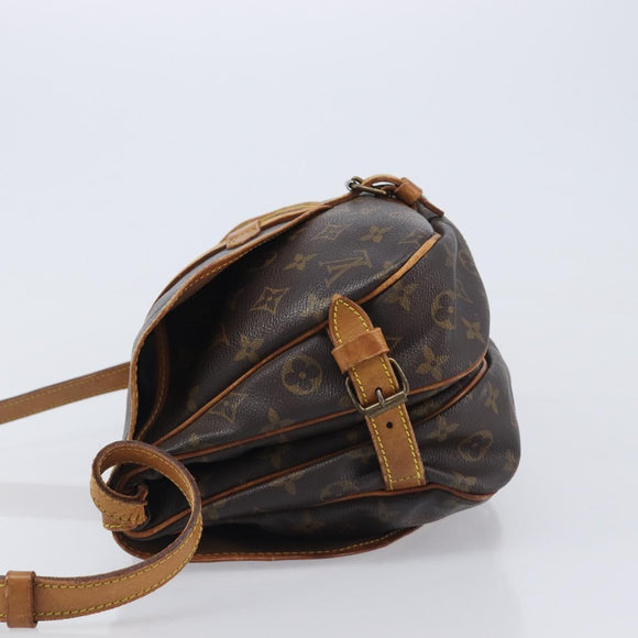 LOUIS VUITTON Monogram Saumur 30 Shoulder Bag M42256 LV Auth ka6514