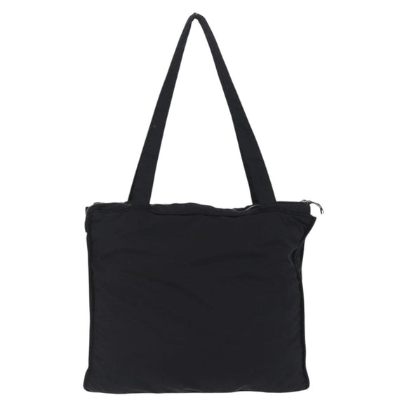 Miu Miu Shoulder Bag Nylon Black Silver Auth ka6516
