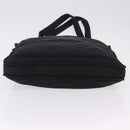 Miu Miu Shoulder Bag Nylon Black Silver Auth ka6516-5