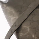 GUCCI GG Implementation Hand Bag PVC Champagne Gold Silver 211138 Auth ka6518A-10