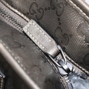 GUCCI GG Implementation Hand Bag PVC Champagne Gold Silver 211138 Auth ka6518A-22