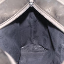 GUCCI GG Implementation Hand Bag PVC Champagne Gold Silver 211138 Auth ka6518A-24