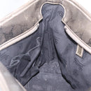 GUCCI GG Implementation Hand Bag PVC Champagne Gold Silver 211138 Auth ka6518A-25