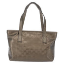 GUCCI GG Implementation Hand Bag PVC Champagne Gold Silver 211138 Auth ka6518A-2