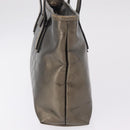 GUCCI GG Implementation Hand Bag PVC Champagne Gold Silver 211138 Auth ka6518A-3