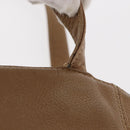 CHANEL Shoulder Bag Leather Beige Gold CC Auth ka652-8