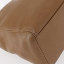 CHANEL Shoulder Bag Leather Beige Gold CC Auth ka652-18