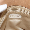CHANEL Shoulder Bag Leather Beige Gold CC Auth ka652-19