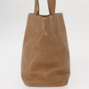 CHANEL Shoulder Bag Leather Beige Gold CC Auth ka652-4