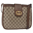 GUCCI GG Supreme Shoulder Bag PVC Beige Gold Tone 30 001 1914 Auth ka6521-1