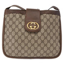 GUCCI GG Supreme Shoulder Bag PVC Beige Gold Tone 30 001 1914 Auth ka6521-13