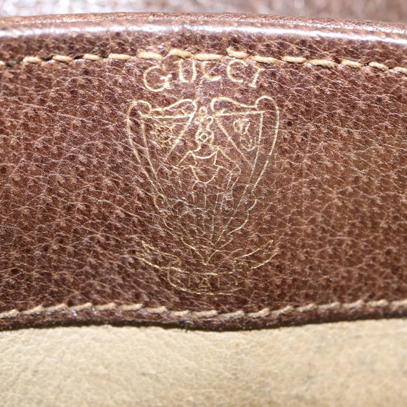 GUCCI GG Supreme Shoulder Bag PVC Beige Gold Tone 30 001 1914 Auth ka6521