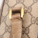GUCCI GG Supreme Web Sherry Line Shoulder Bag PVC Beige 89 02 017 Auth ka6522-10