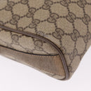 GUCCI GG Supreme Web Sherry Line Shoulder Bag PVC Beige 89 02 017 Auth ka6522-19