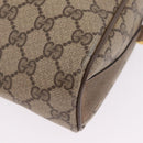 GUCCI GG Supreme Web Sherry Line Shoulder Bag PVC Beige 89 02 017 Auth ka6522-20