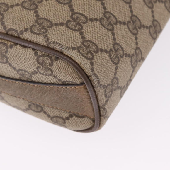 GUCCI GG Supreme Web Sherry Line Shoulder Bag PVC Beige 89 02 017 Auth ka6522