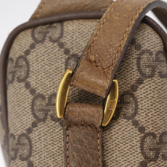 GUCCI GG Supreme Web Sherry Line Shoulder Bag PVC Beige 89 02 017 Auth ka6522