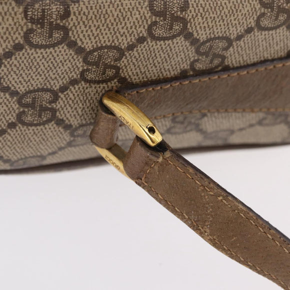GUCCI GG Supreme Web Sherry Line Shoulder Bag PVC Beige 89 02 017 Auth ka6522