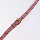 Miu Miu Shoulder Bag Leather Pink Gold Tone Auth ka6523A-9