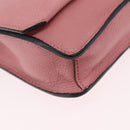 Miu Miu Shoulder Bag Leather Pink Gold Tone Auth ka6523A-16